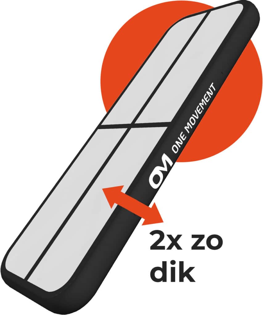 One Movement airtrack van 20 cm dik met elektrische pomp