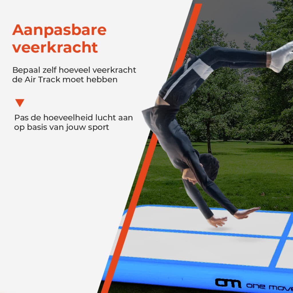 Infographic: aanpasbare veerkracht van de One Movement airtrack
